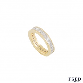 Fred Yellow Gold Diamond Eternity Ring 3.12ct F/VS+ Fred Yellow Gold Diamond Eternity Ring 3.12ct F/VS+